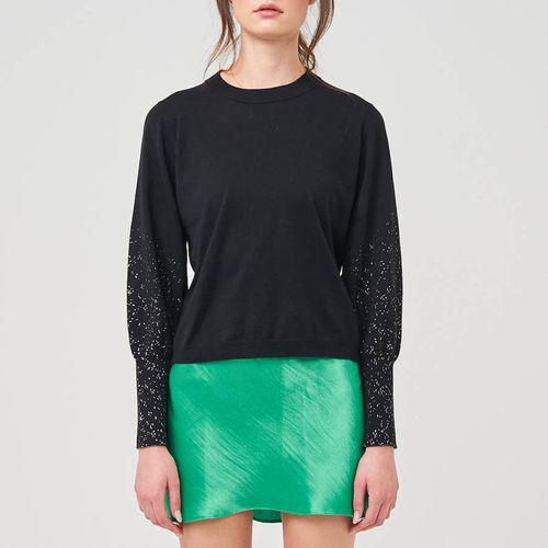 Black Bijou Cotton Silk Blend Jumper - Scott & Scott London - Modalova