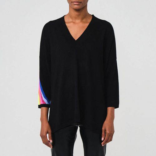 Black Rainbow Cotton Silk Blend Jumper - Scott & Scott London - Modalova