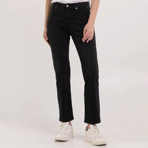 Black Maijke Straight Stretch Jeans - Replay - Modalova