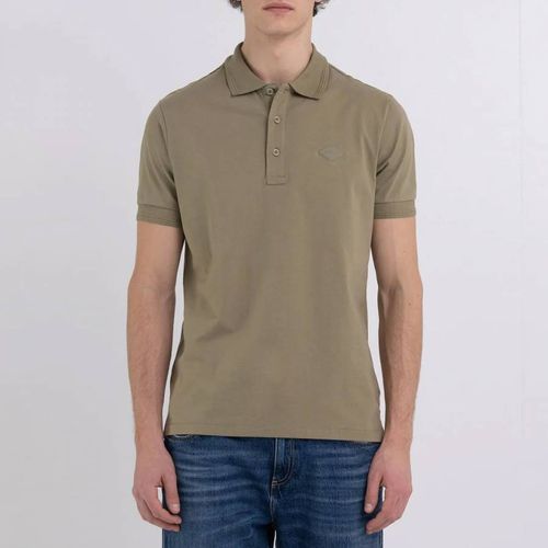 Khaki Cotton Polo Shirt - Replay - Modalova