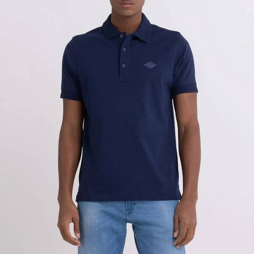 Navy Cotton Polo Shirt - Replay - Modalova