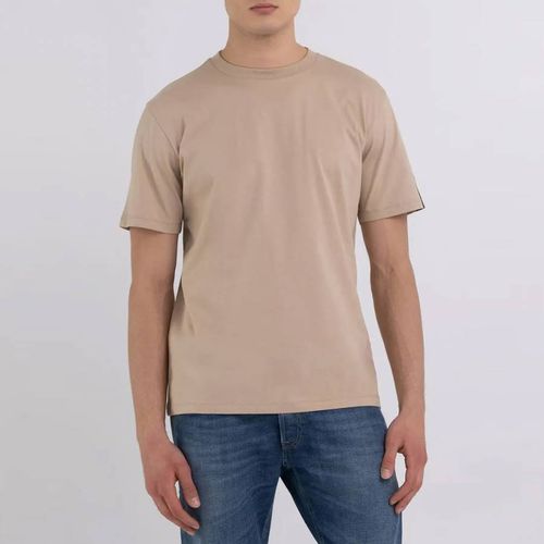 Taupe Cotton T-Shirt - Replay - Modalova
