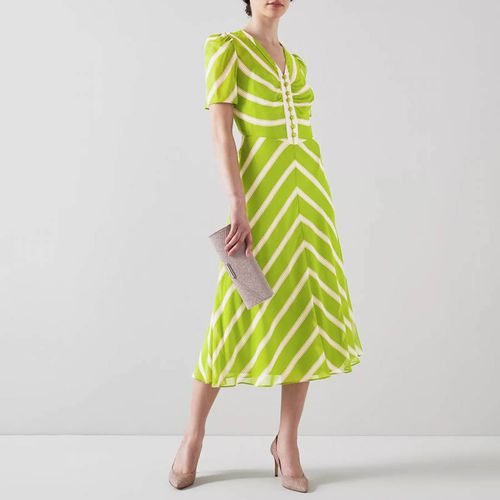 Lime Holzer Silk Midi Dress - L K Bennett - Modalova
