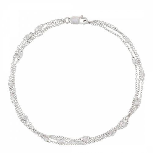 Silver Diamond Necklace - Diamantini - Modalova