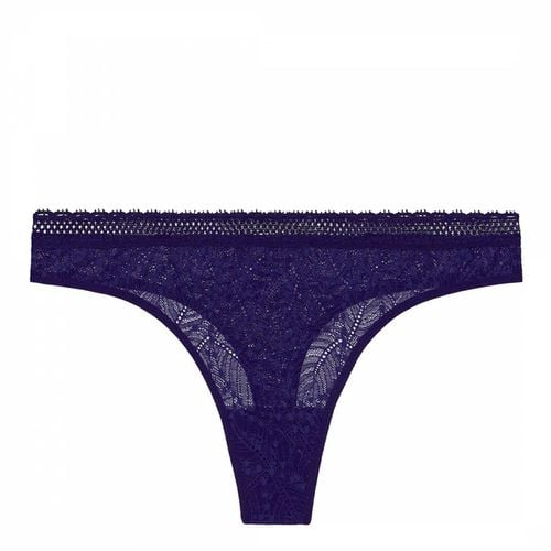 Navy Lace Tanga Pant - Simone Perele - Modalova