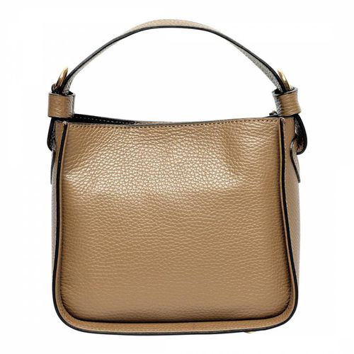 Brown Leather Shoulder Bag - Carla Ferreri - Modalova