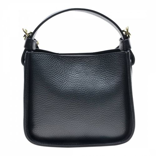Black Italian Leather Shoulder Bag - Carla Ferreri - Modalova