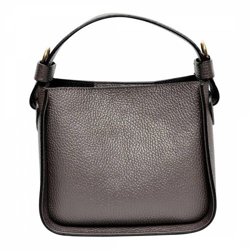 Brown Leather Shoulder Bag - Carla Ferreri - Modalova