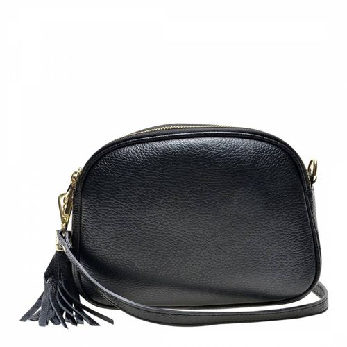 Black Italian Leather Shoulder Bag - Carla Ferreri - Modalova