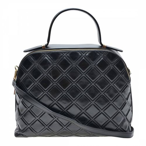 Black Italian Leather Handbag - Mangotti - Modalova