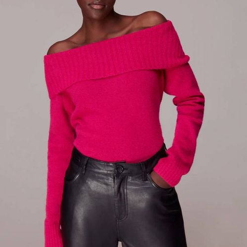 Pink Bardot Off Shoulder Jumper - WHISTLES - Modalova