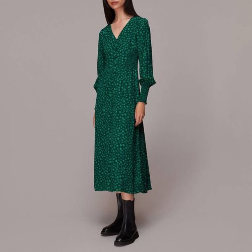 Green Lava Spot Print Midi Dress - WHISTLES - Modalova