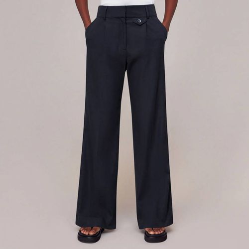 Navy Tess Full Length Trousers - WHISTLES - Modalova