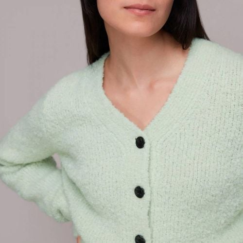 Mint Cropped Boucle Cardigan - WHISTLES - Modalova