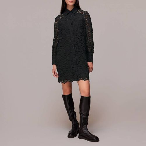 Black Lace Shirt Dress - WHISTLES - Modalova