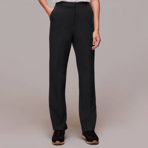 Black Ponte Slim Leg Trousers - WHISTLES - Modalova