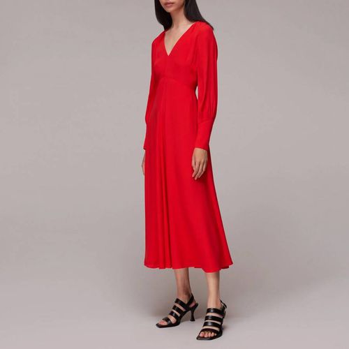 Red Amira Tie Detail Dress - WHISTLES - Modalova