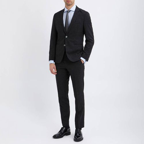 Black Huge 2 Piece Wool Blend Suit - BOSS - Modalova