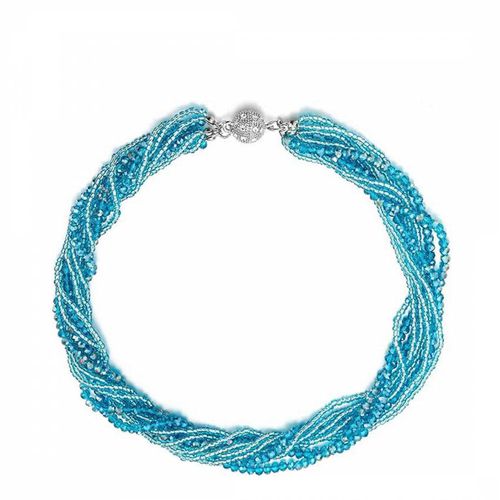 Silver Multi London Blue Quartz Layer Necklace - Liv Oliver - Modalova