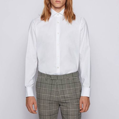 White Gardner Cotton Shirt - BOSS - Modalova