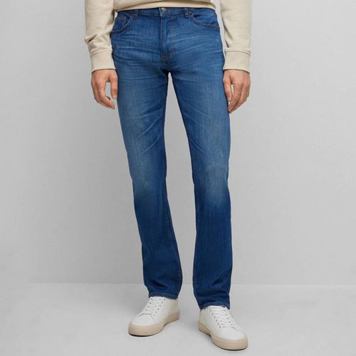 Mid Maine Regular Stretch Cotton Jeans - BOSS - Modalova