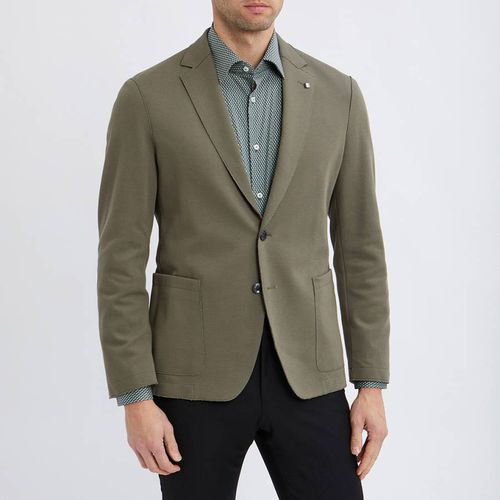 Green Hanry Cotton Blend Blazer - BOSS - Modalova