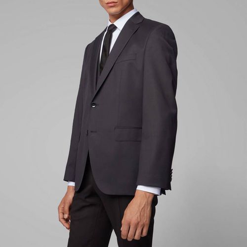 Black Johnstons Wool Suit Jacket - BOSS - Modalova