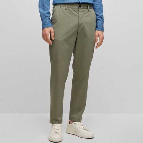 Perin Cotton Blend Suit Trousers - BOSS - Modalova
