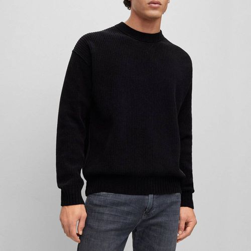 Black Kinillo Cotton Jumper - BOSS - Modalova