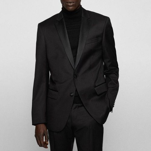 Black Hence Wool Dinner Suit Jacket - BOSS - Modalova