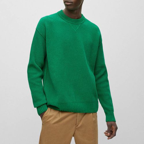 Green Kinillo Cotton Jumper - BOSS - Modalova