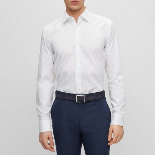 White Hank Cotton Shirt - BOSS - Modalova