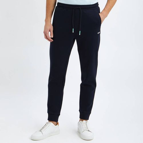 Navy Hadiko Stretch Cotton Sweatpants - BOSS - Modalova