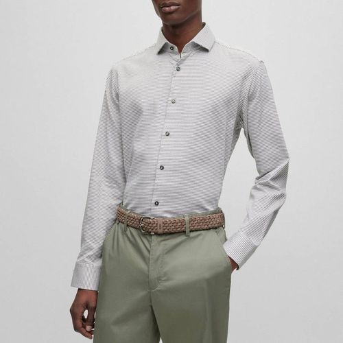 Light Grey Joe Stretch Cotton Shirt - BOSS - Modalova