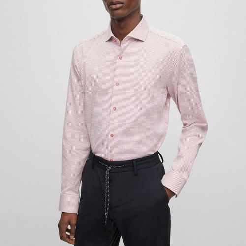 Pink Joe Stretch Cotton Shirt - BOSS - Modalova