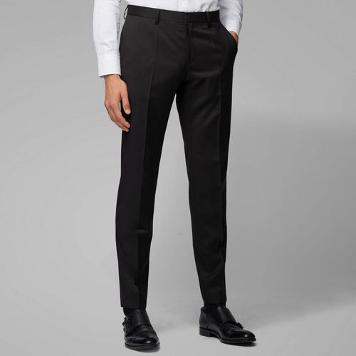 Black Gibson Wool Suit Trousers - BOSS - Modalova