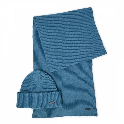 Fantastico Wool Blend Hat and Scarf Set - BOSS - Modalova