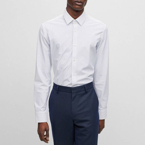 White Hank Cotton Shirt - BOSS - Modalova