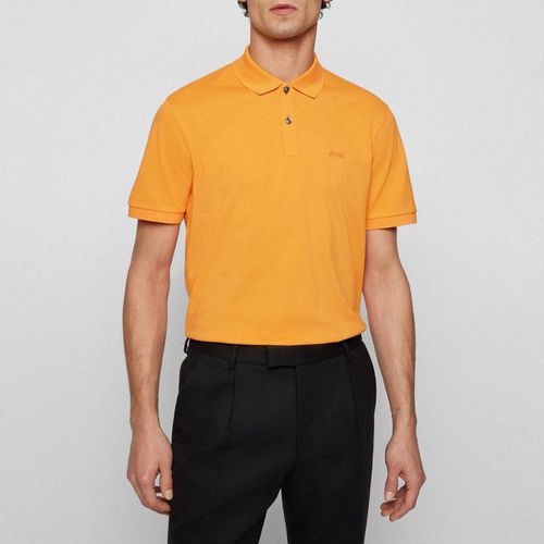 Orange Pallas Cotton Polo Shirt - BOSS - Modalova