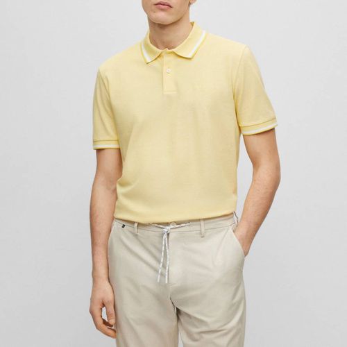 Yellow Parlay Cotton Polo Shirt - BOSS - Modalova