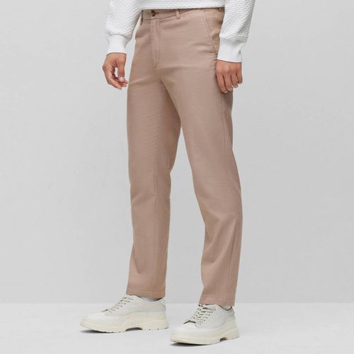 Sand Kane Stretch Cotton Chinos - BOSS - Modalova