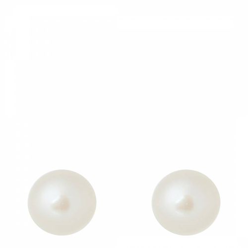 Silver Freshwater Pearl Earrings - Mia Bellucci - Modalova
