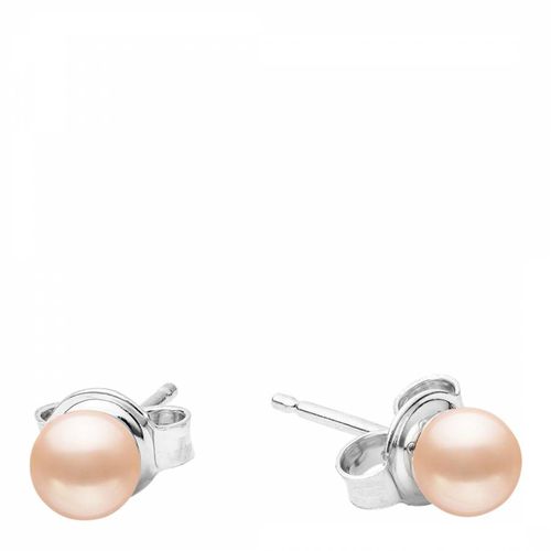 Peach Freshwater Pearl Earrings - Mia Bellucci - Modalova