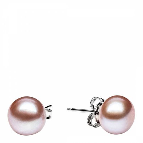 Pink Freshwater Pearl Stud Earrings - Mia Bellucci - Modalova