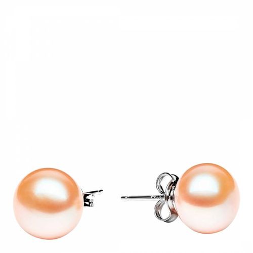 Pink Freshwater Pearl Stud Earrings - Mia Bellucci - Modalova