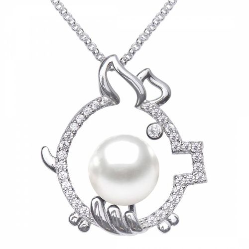 And Silver Freshwater Pearl Necklace - Mia Bellucci - Modalova