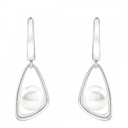 Sterling Silver Freshwater Pearl Earrings - Mia Bellucci - Modalova