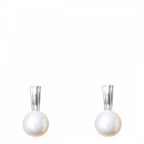 Sterling Silver Freshwater Pearl Earrings - Mia Bellucci - Modalova
