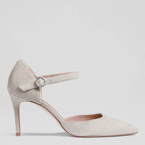 Grey Monet Suede Courts - L K Bennett - Modalova