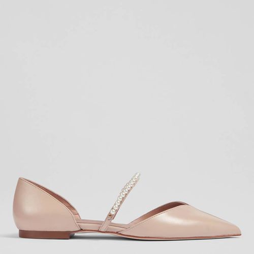 Beige Ida Leather Flats - L K Bennett - Modalova